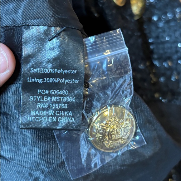 MARBLE Elegant Black Fabric - Picture 5 of 5